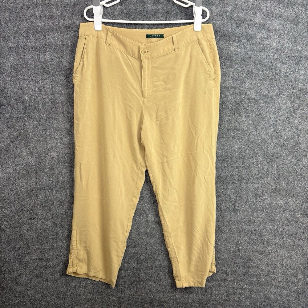 Lauren Ralph LaurenPants Womens Size 14 Beige Lightweight Capri